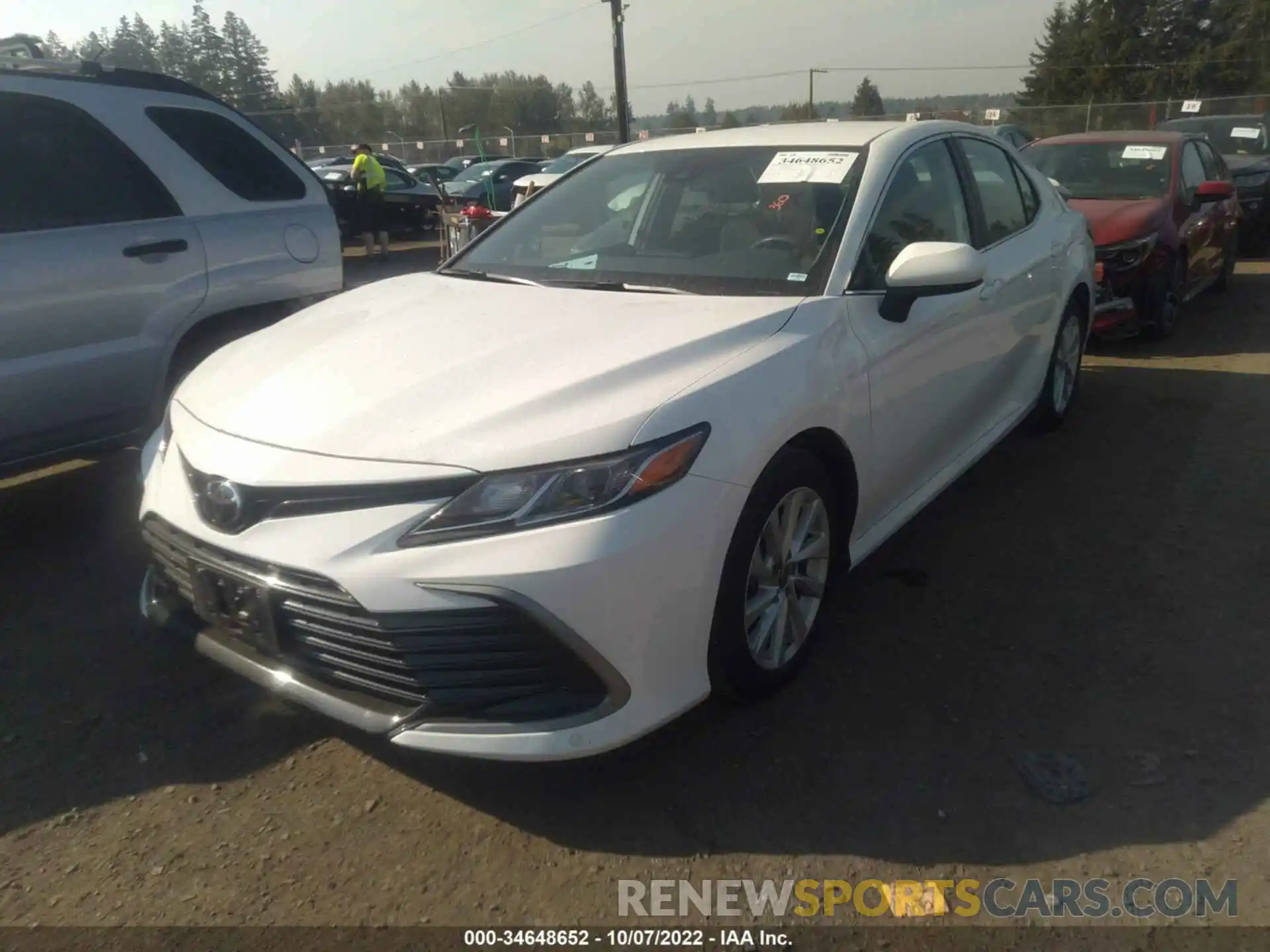 2 Photograph of a damaged car 4T1C11AKXMU601250 TOYOTA CAMRY 2021