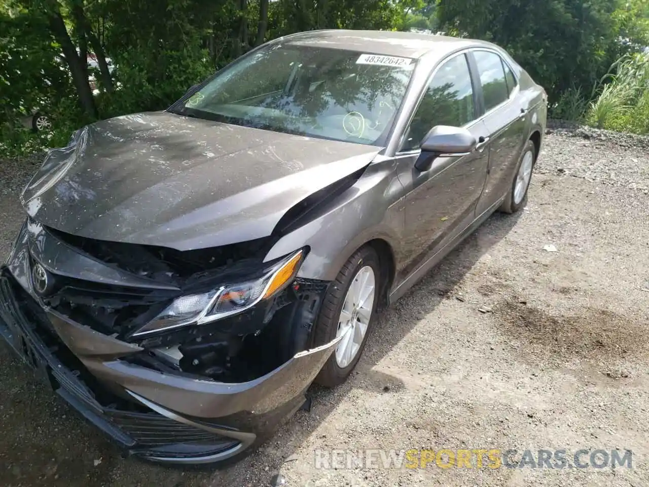 2 Photograph of a damaged car 4T1C11BK0MU020290 TOYOTA CAMRY 2021