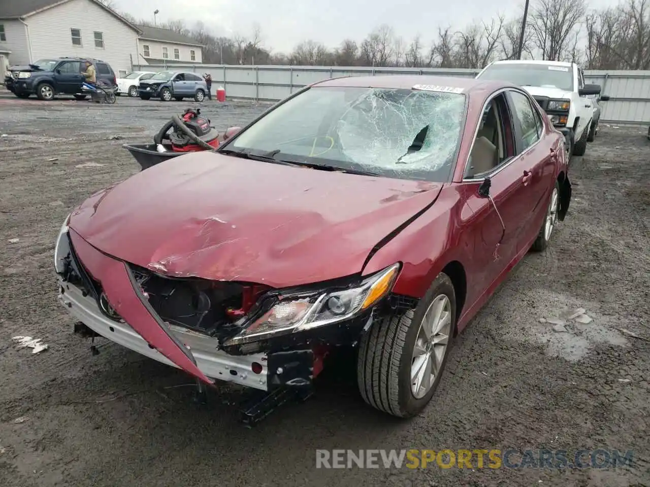 2 Photograph of a damaged car 4T1C11BK2MU020565 TOYOTA CAMRY 2021