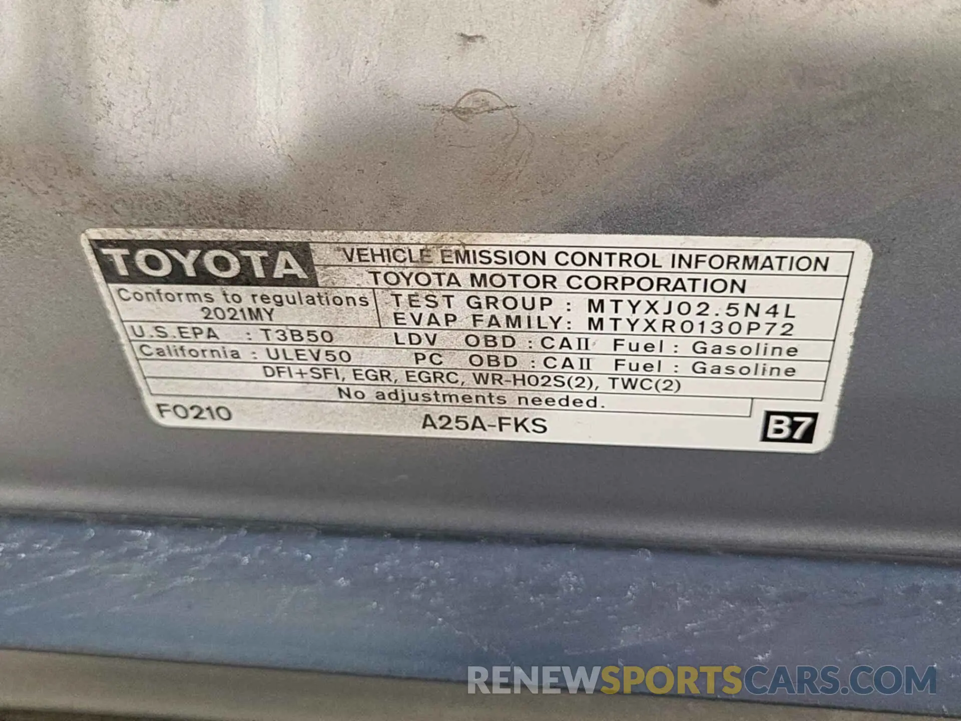 1 Photograph of a damaged car 4T1C11BK3MU032899 TOYOTA CAMRY 2021