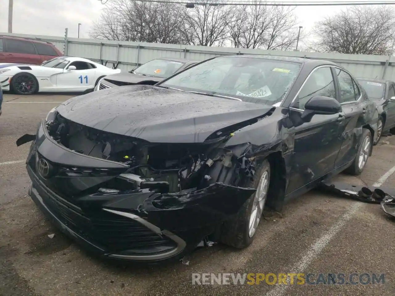 2 Photograph of a damaged car 4T1C11BK6MU032363 TOYOTA CAMRY 2021