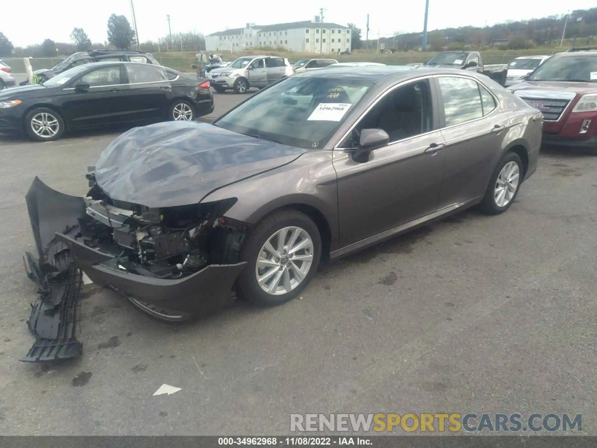 2 Photograph of a damaged car 4T1C11BK8MU034681 TOYOTA CAMRY 2021