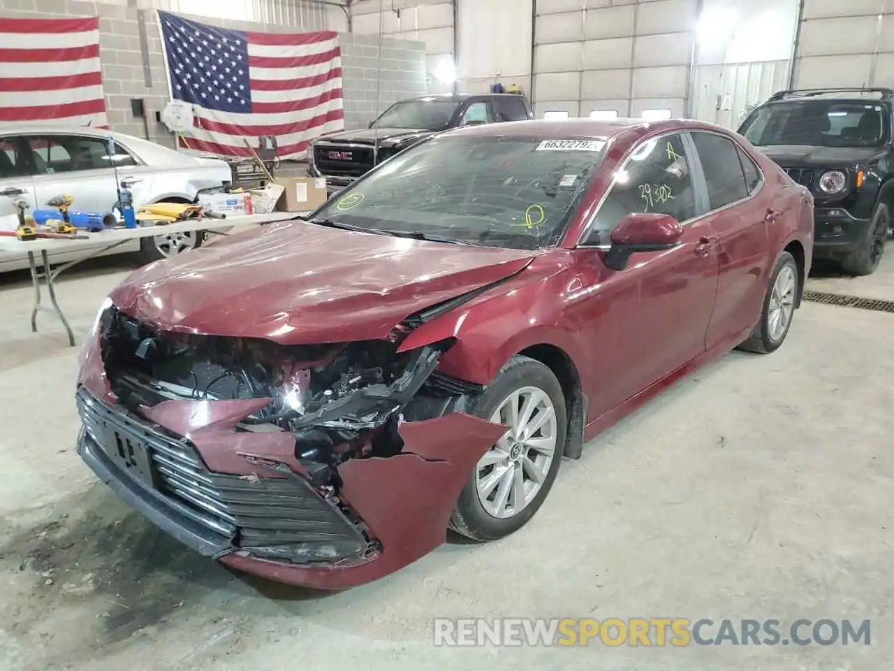 2 Photograph of a damaged car 4T1C11BK9MU020191 TOYOTA CAMRY 2021