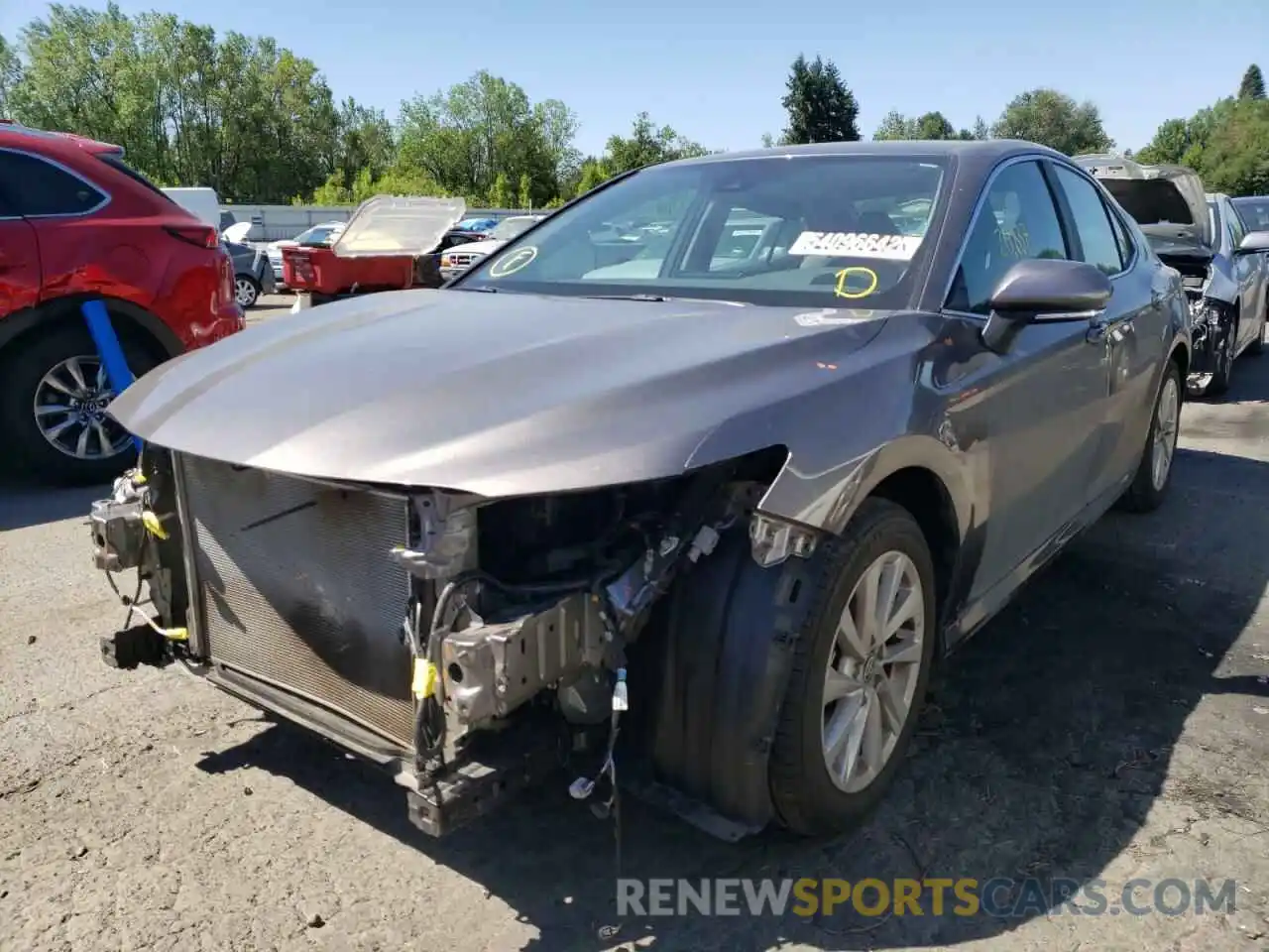 2 Photograph of a damaged car 4T1C11BK9MU026573 TOYOTA CAMRY 2021