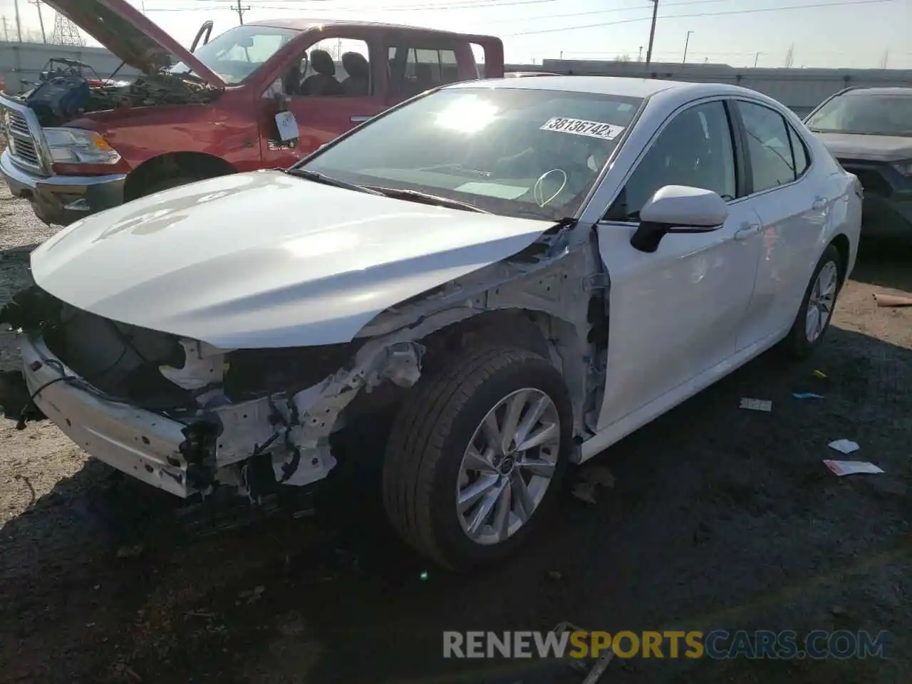 2 Photograph of a damaged car 4T1C11BKXMU027053 TOYOTA CAMRY 2021