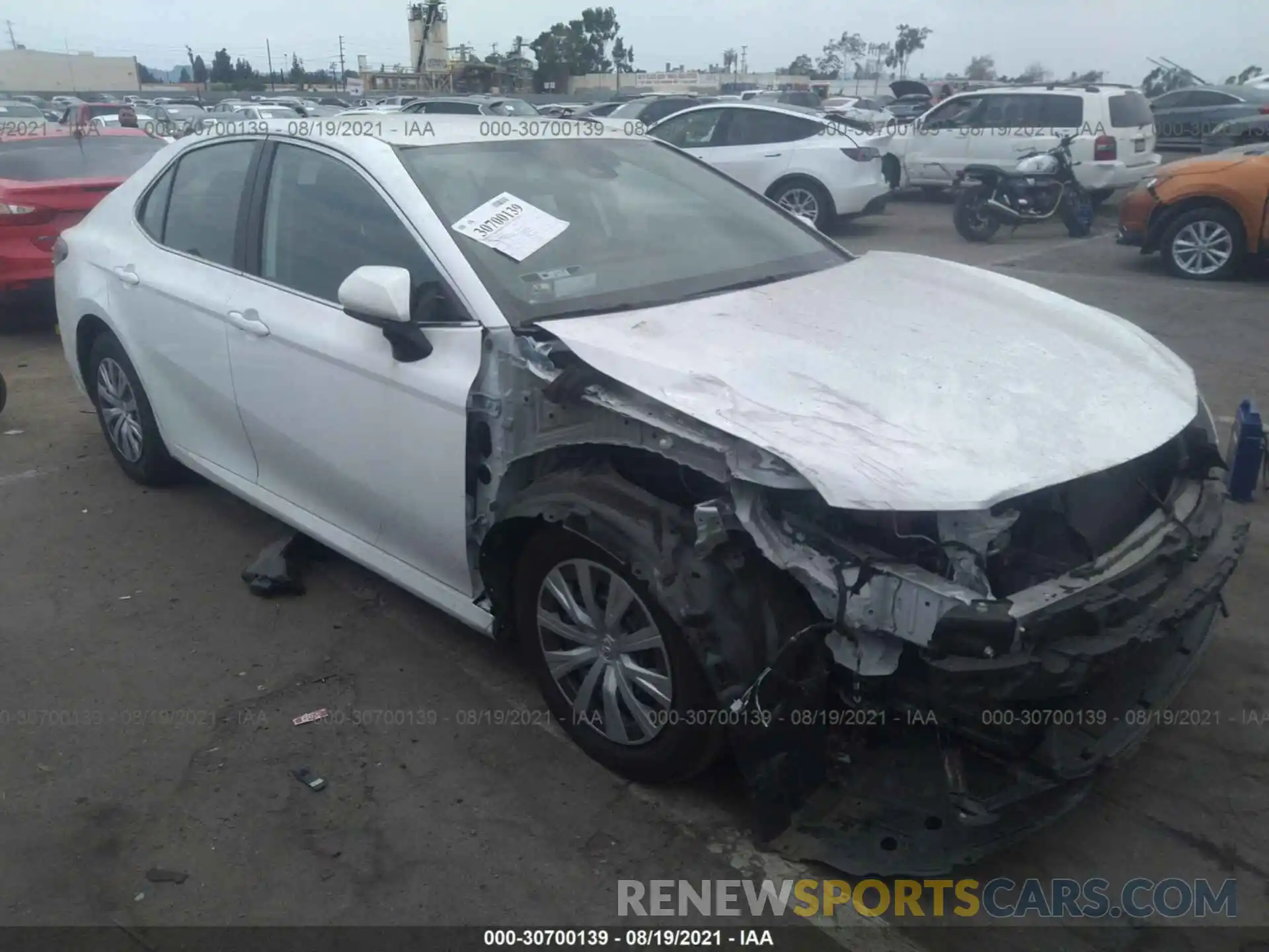 1 Photograph of a damaged car 4T1C31AK0MU549296 TOYOTA CAMRY 2021