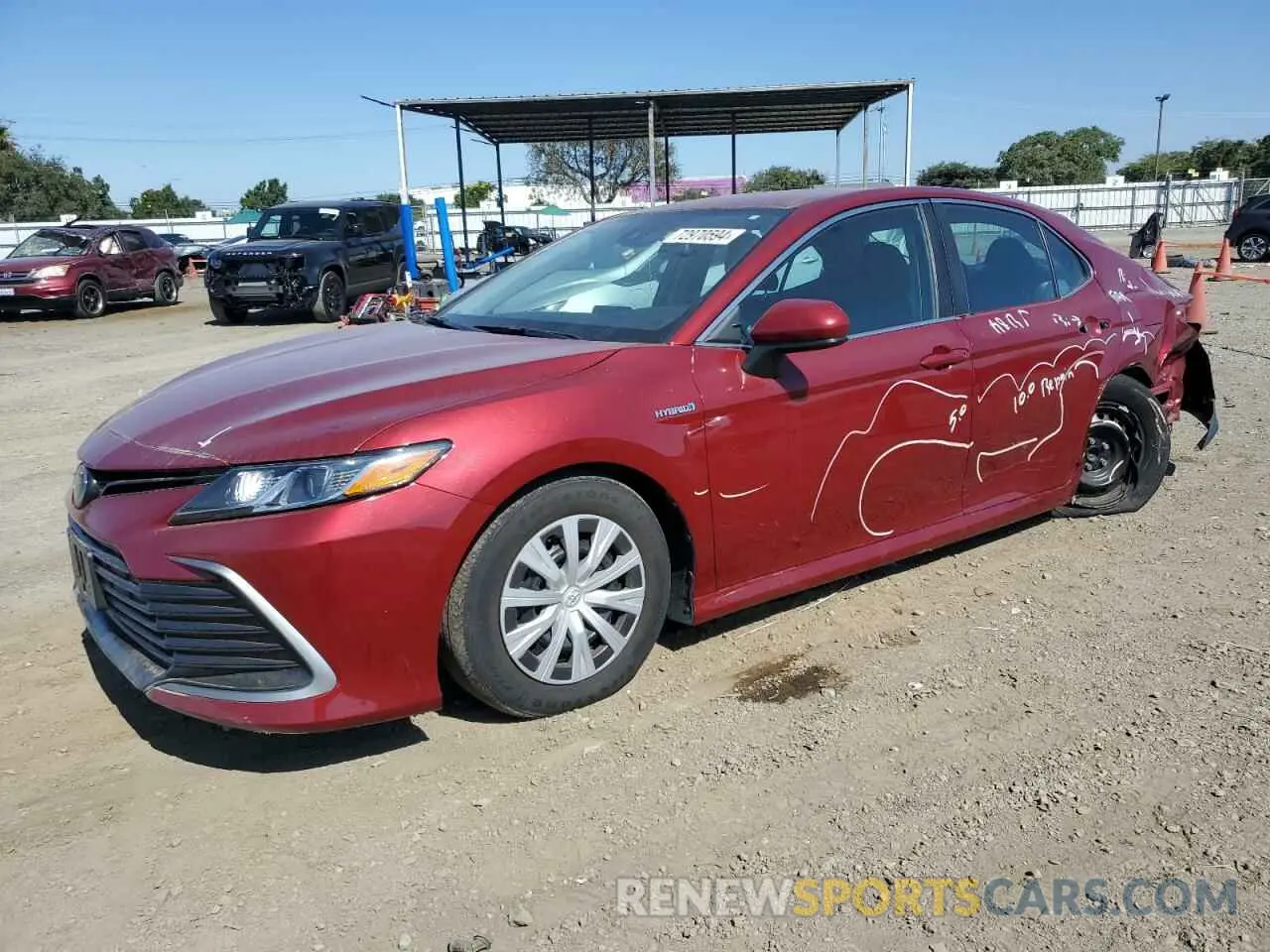 1 Photograph of a damaged car 4T1C31AK3MU556968 TOYOTA CAMRY 2021
