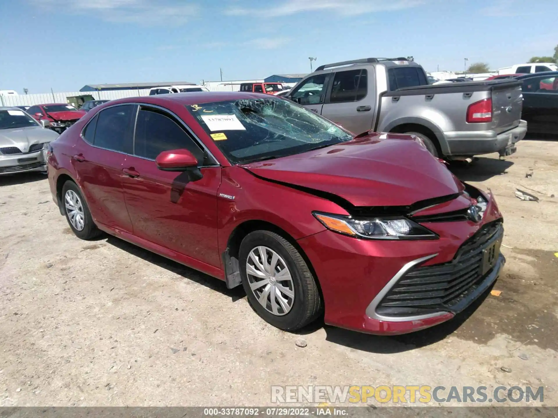 1 Photograph of a damaged car 4T1C31AK7MU559386 TOYOTA CAMRY 2021