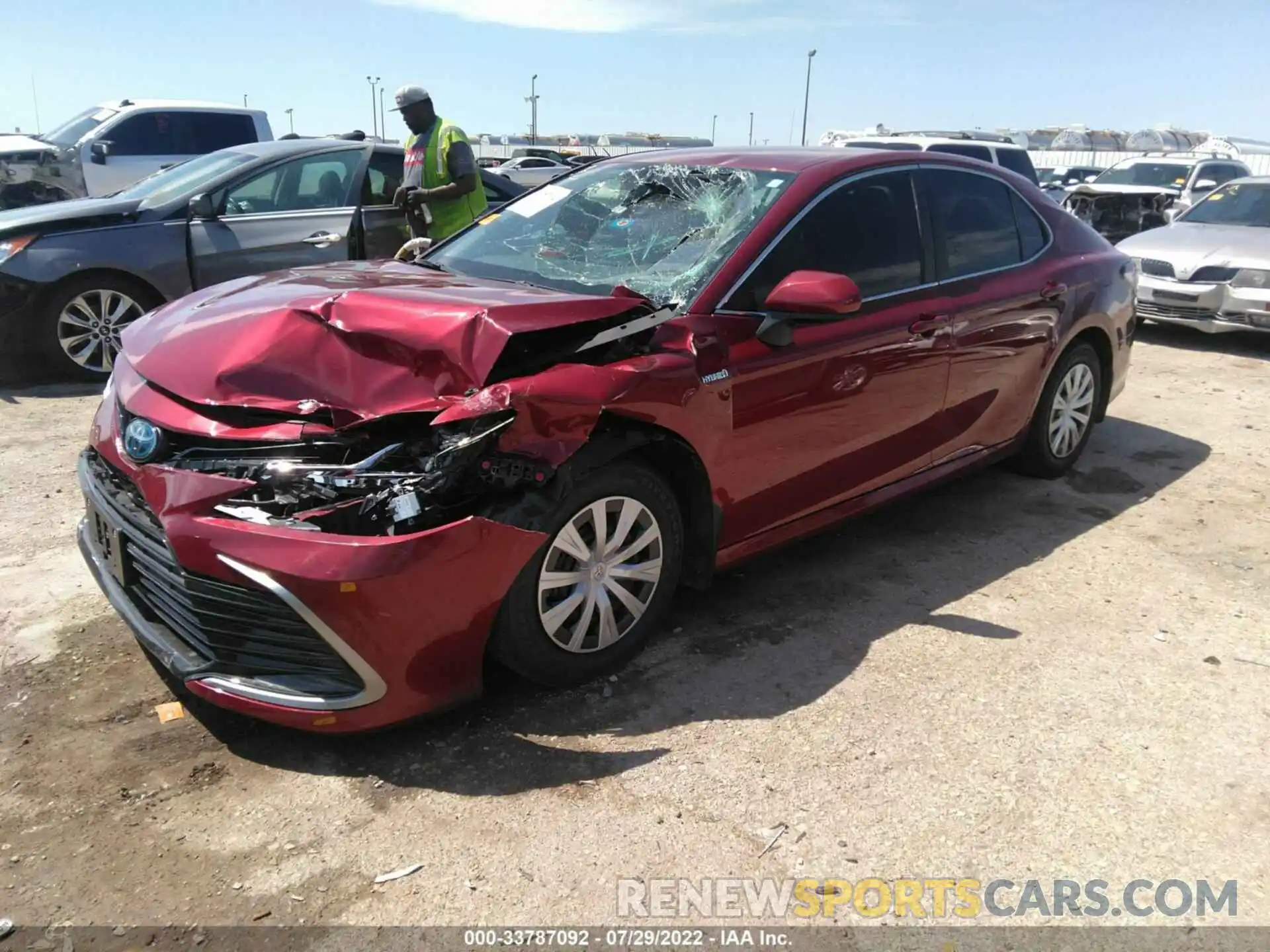 2 Photograph of a damaged car 4T1C31AK7MU559386 TOYOTA CAMRY 2021