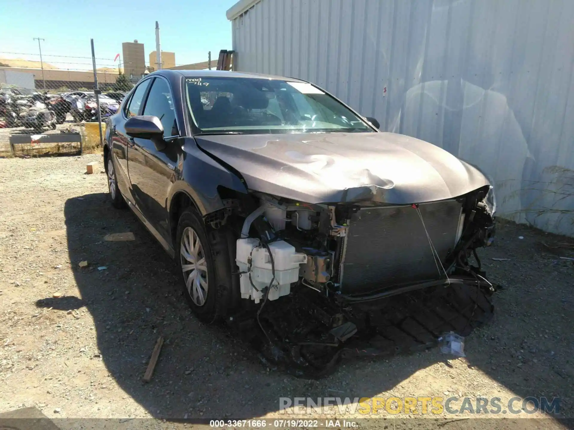 1 Photograph of a damaged car 4T1C31AK7MU562854 TOYOTA CAMRY 2021