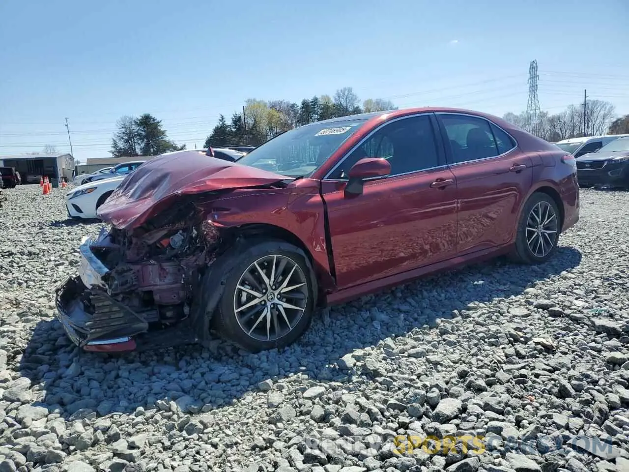 1 Photograph of a damaged car 4T1F11AKXMU576413 TOYOTA CAMRY 2021