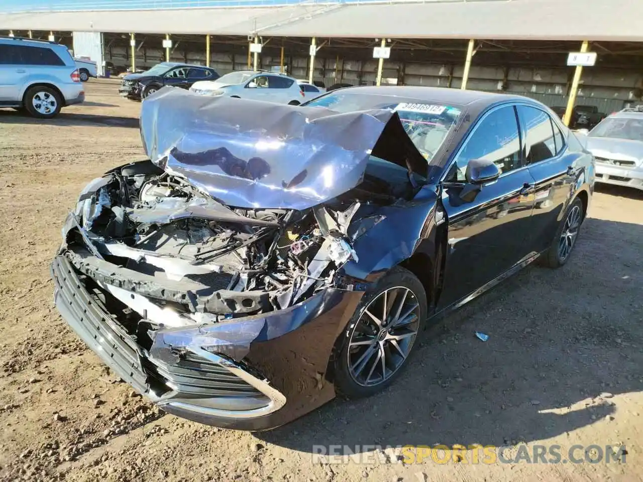 2 Photograph of a damaged car 4T1F31AK7MU552015 TOYOTA CAMRY 2021