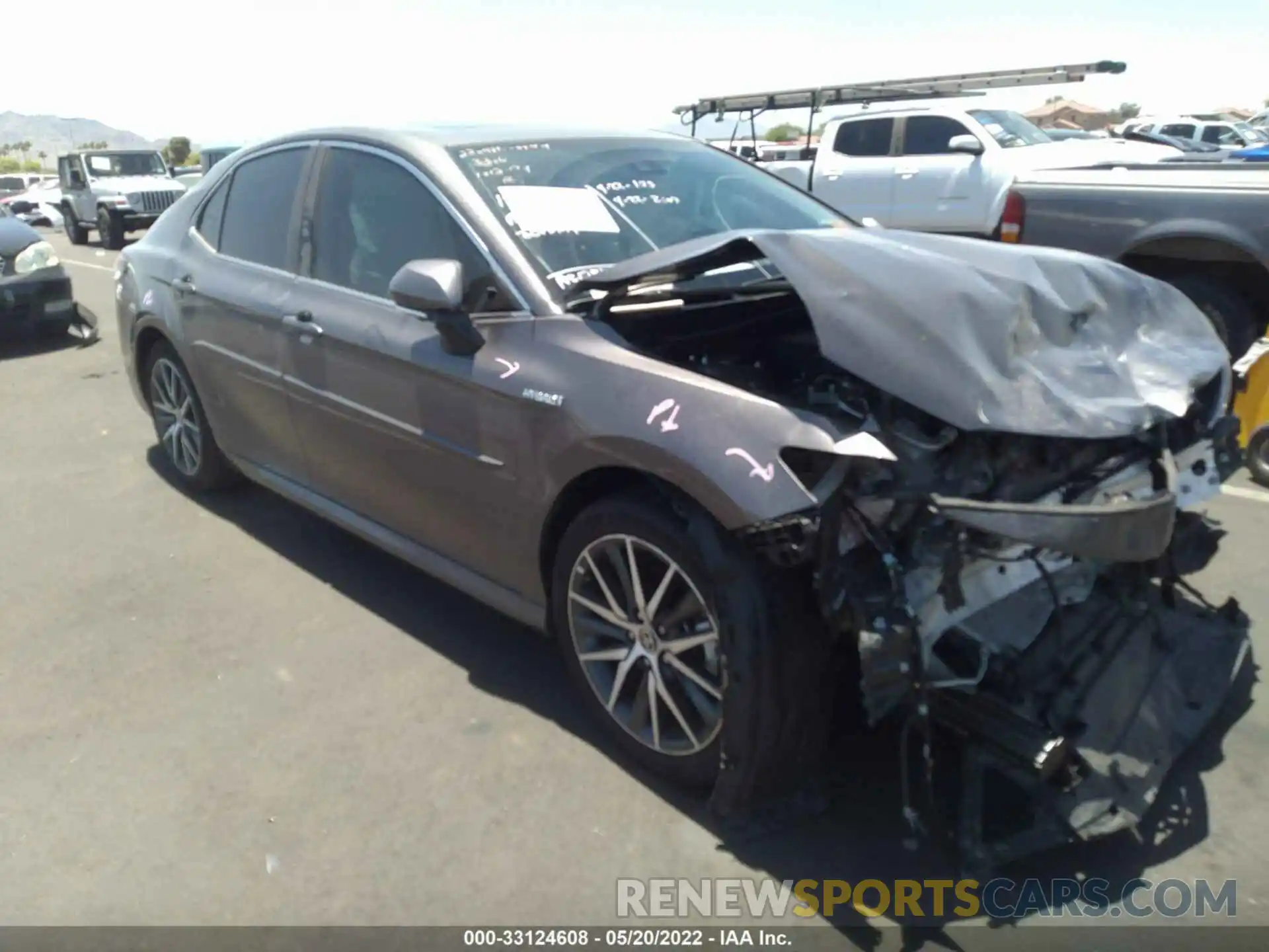 1 Photograph of a damaged car 4T1F31AK7MU563306 TOYOTA CAMRY 2021