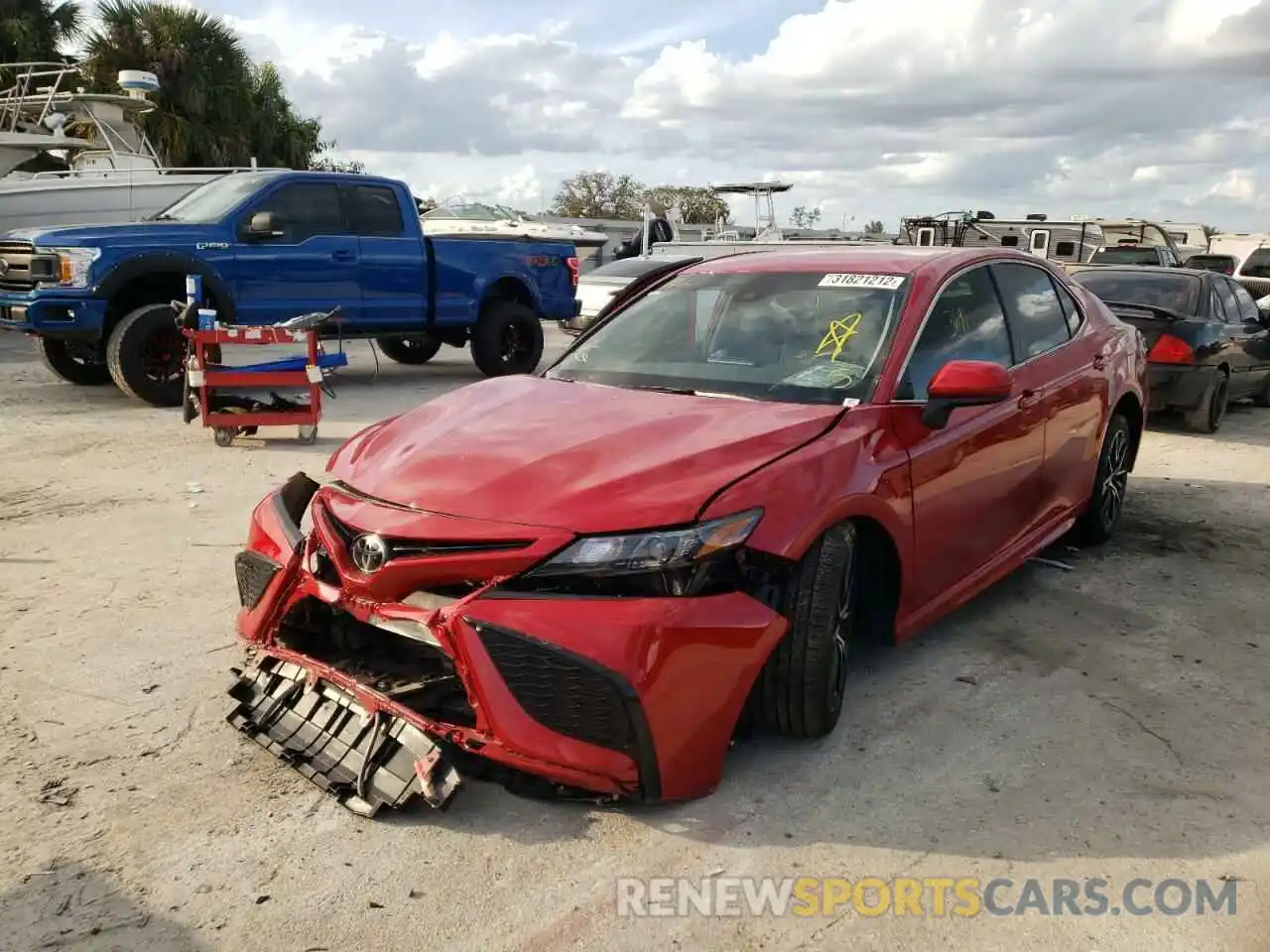 2 Photograph of a damaged car 4T1G11AK0MU402922 TOYOTA CAMRY 2021