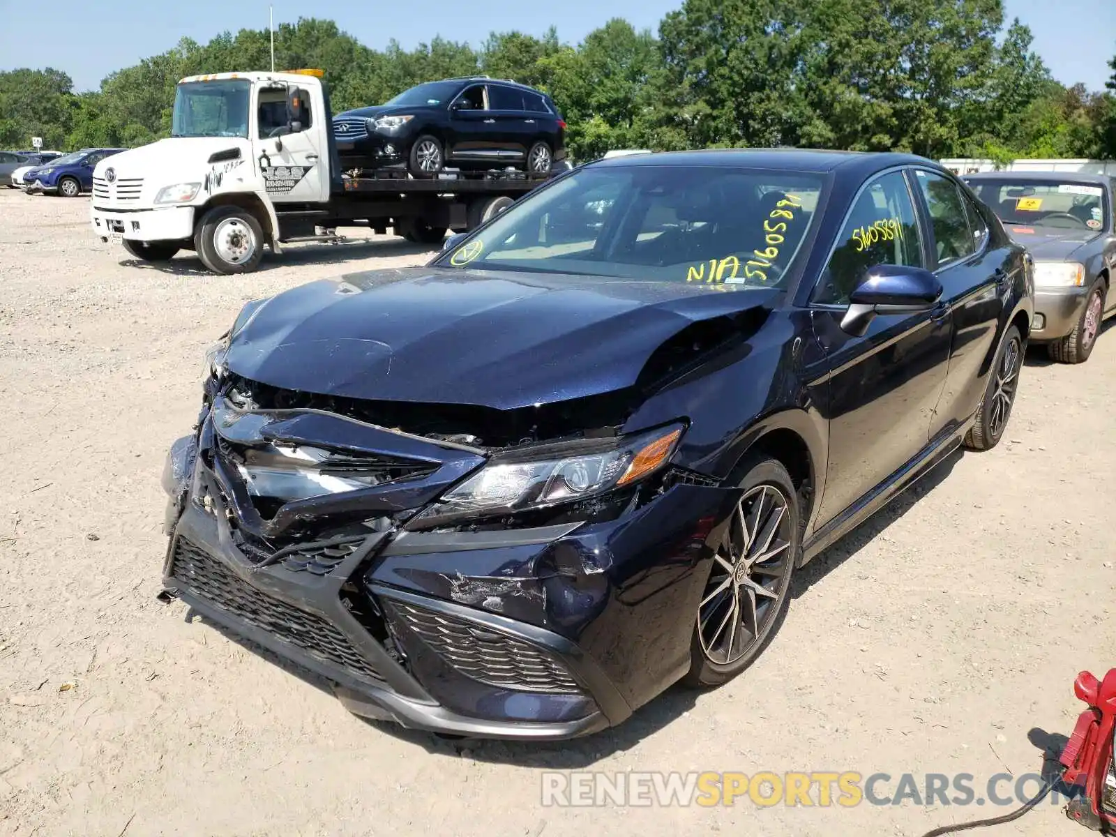 2 Photograph of a damaged car 4T1G11AK0MU415623 TOYOTA CAMRY 2021