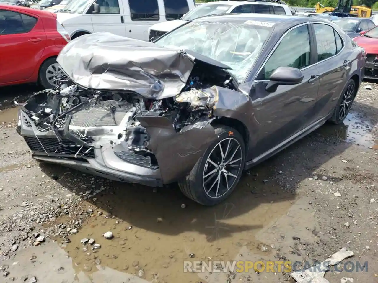 2 Photograph of a damaged car 4T1G11AK0MU425455 TOYOTA CAMRY 2021