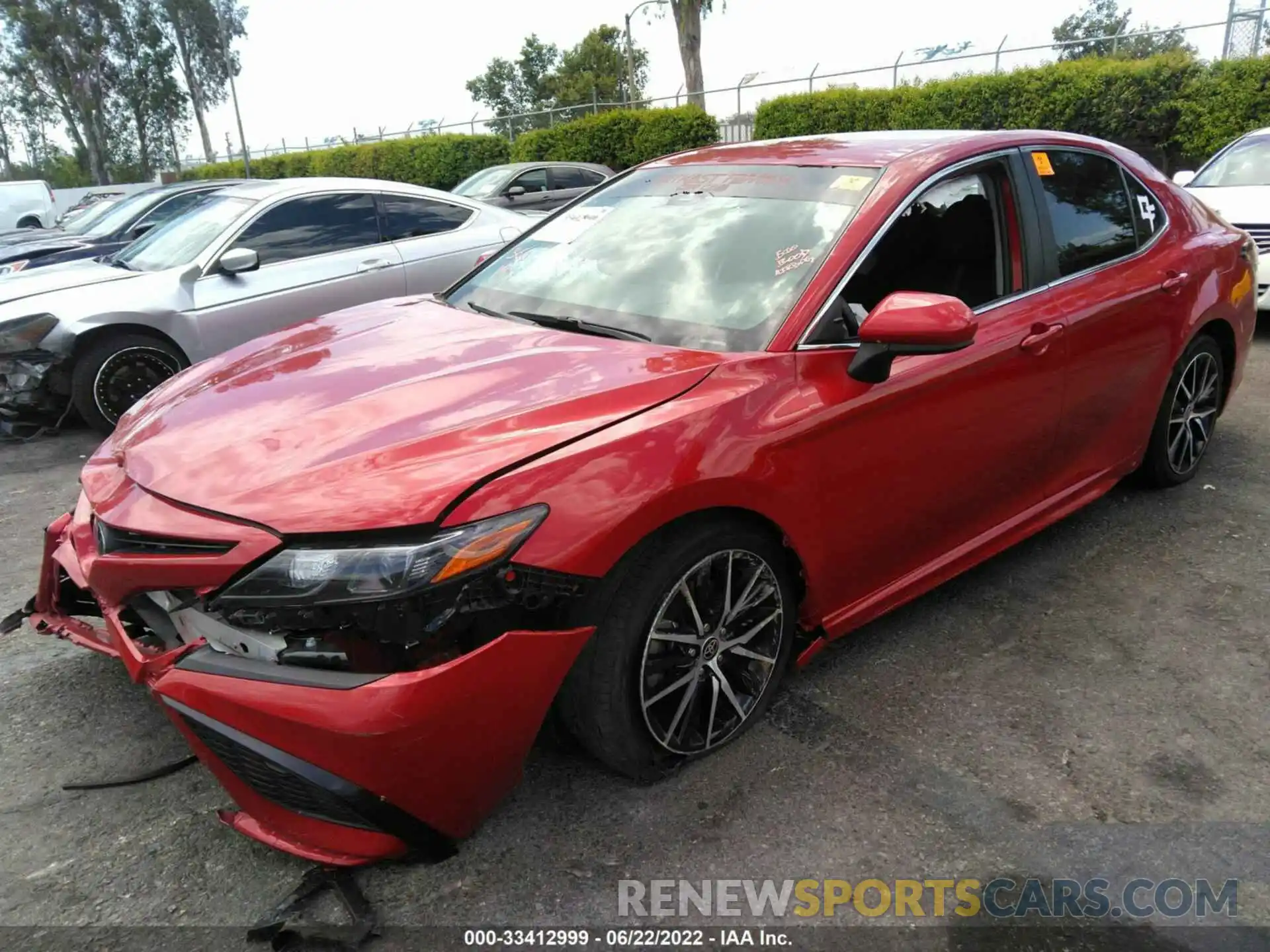 2 Photograph of a damaged car 4T1G11AK0MU434141 TOYOTA CAMRY 2021