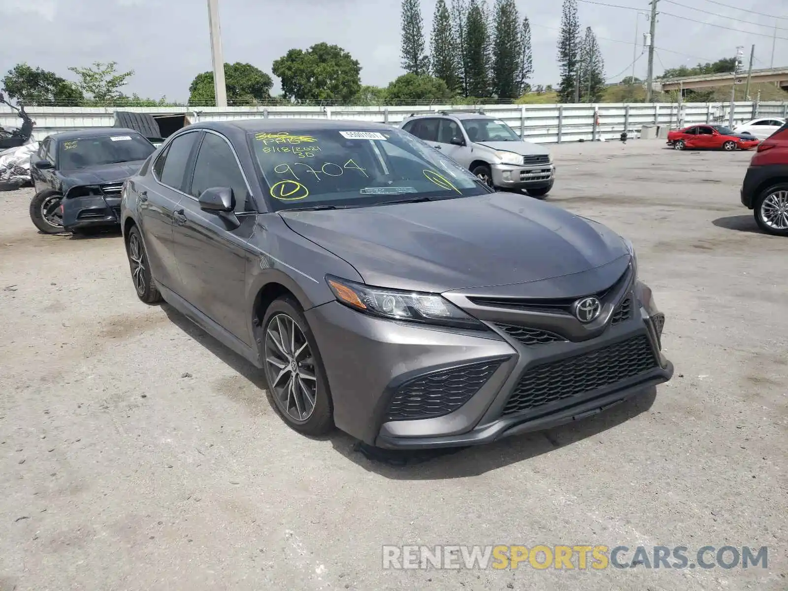 1 Photograph of a damaged car 4T1G11AK0MU459704 TOYOTA CAMRY 2021