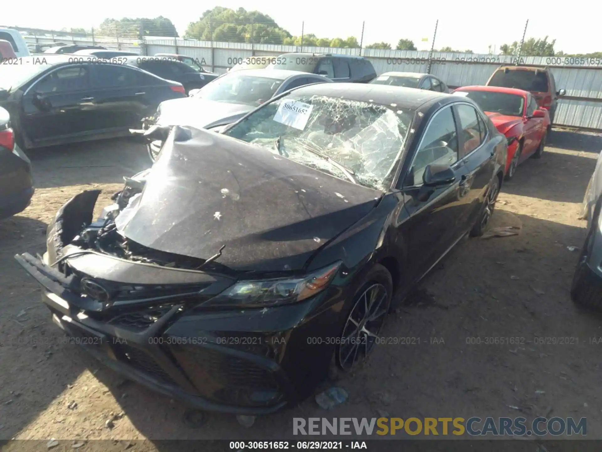 2 Photograph of a damaged car 4T1G11AK0MU592592 TOYOTA CAMRY 2021