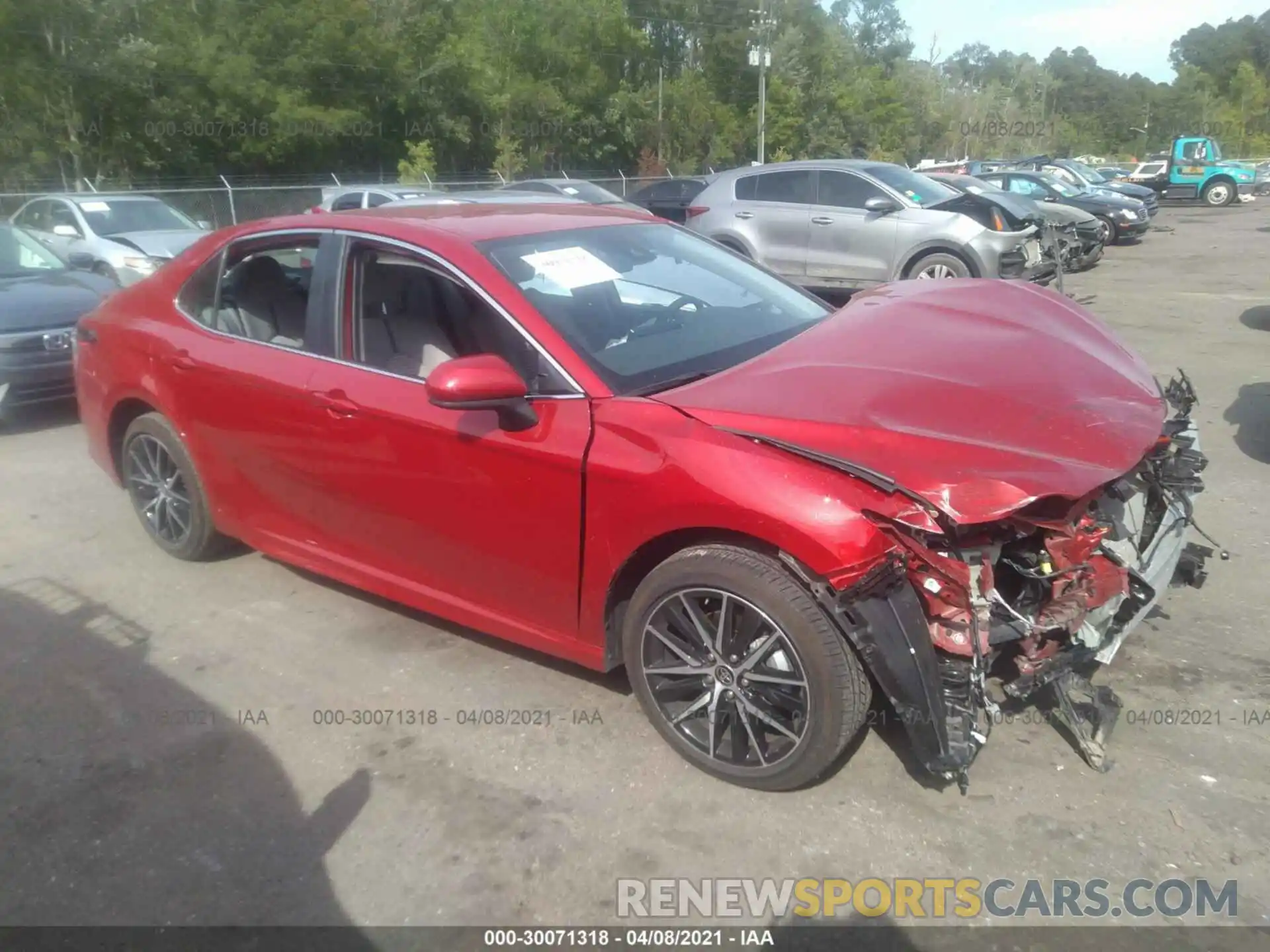 1 Photograph of a damaged car 4T1G11AK1MU412925 TOYOTA CAMRY 2021