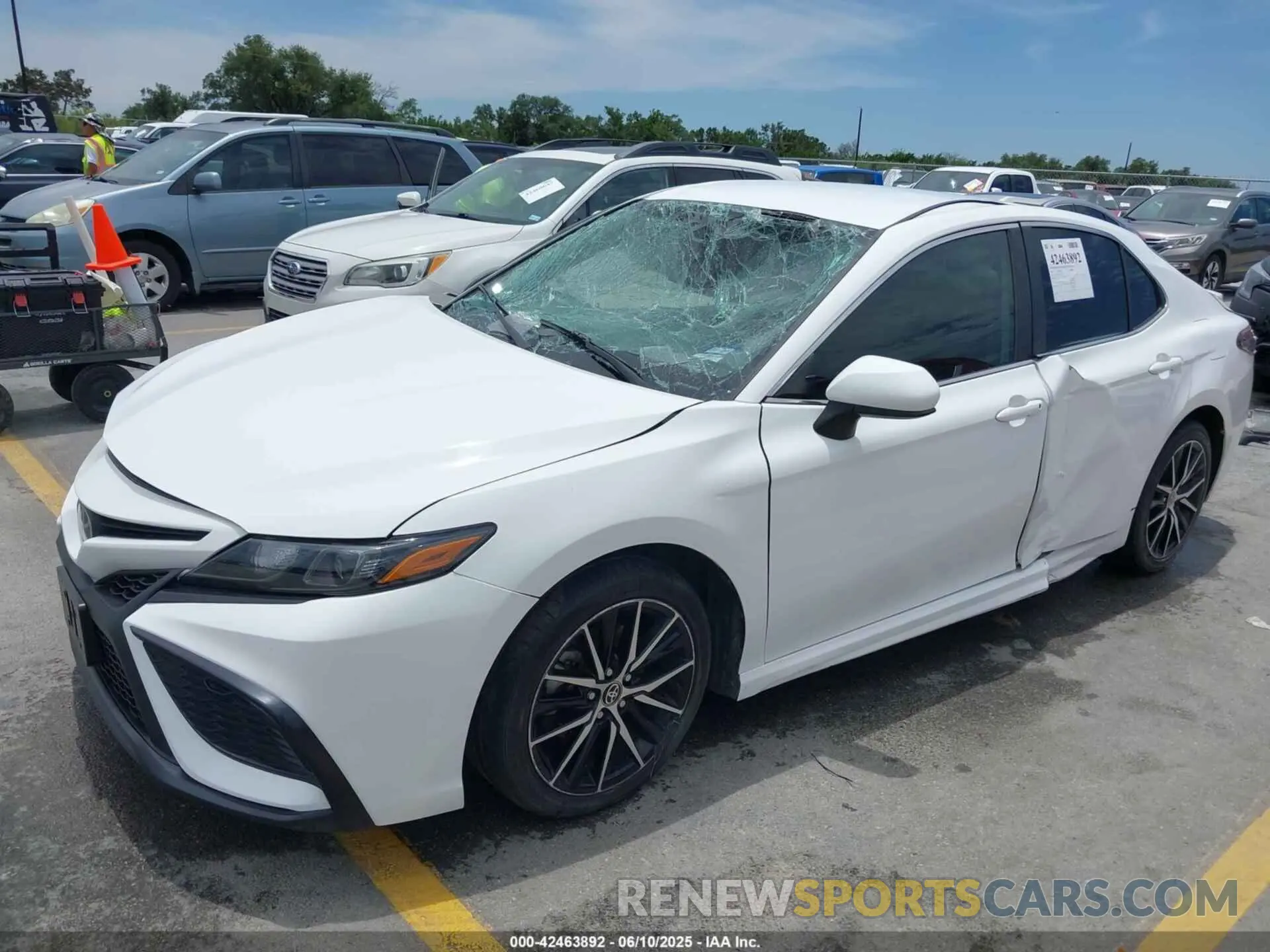 2 Photograph of a damaged car 4T1G11AK1MU428624 TOYOTA CAMRY 2021