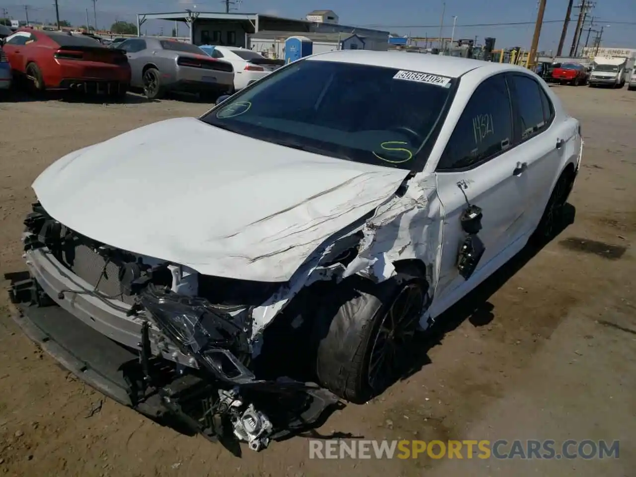 2 Photograph of a damaged car 4T1G11AK1MU455581 TOYOTA CAMRY 2021