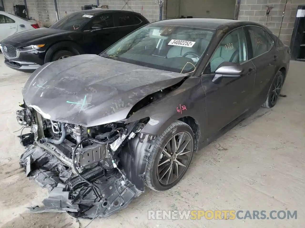 2 Photograph of a damaged car 4T1G11AK1MU525872 TOYOTA CAMRY 2021