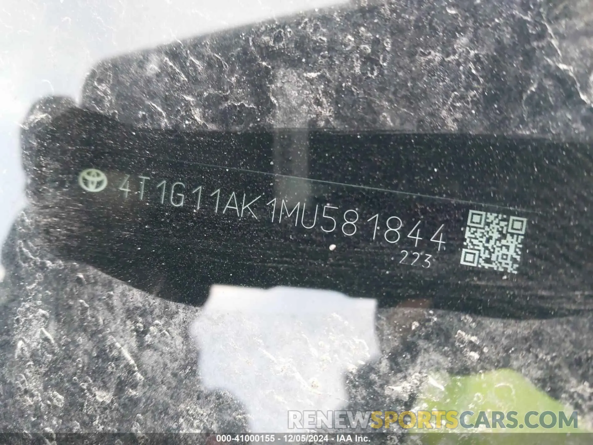 9 Photograph of a damaged car 4T1G11AK1MU581844 TOYOTA CAMRY 2021