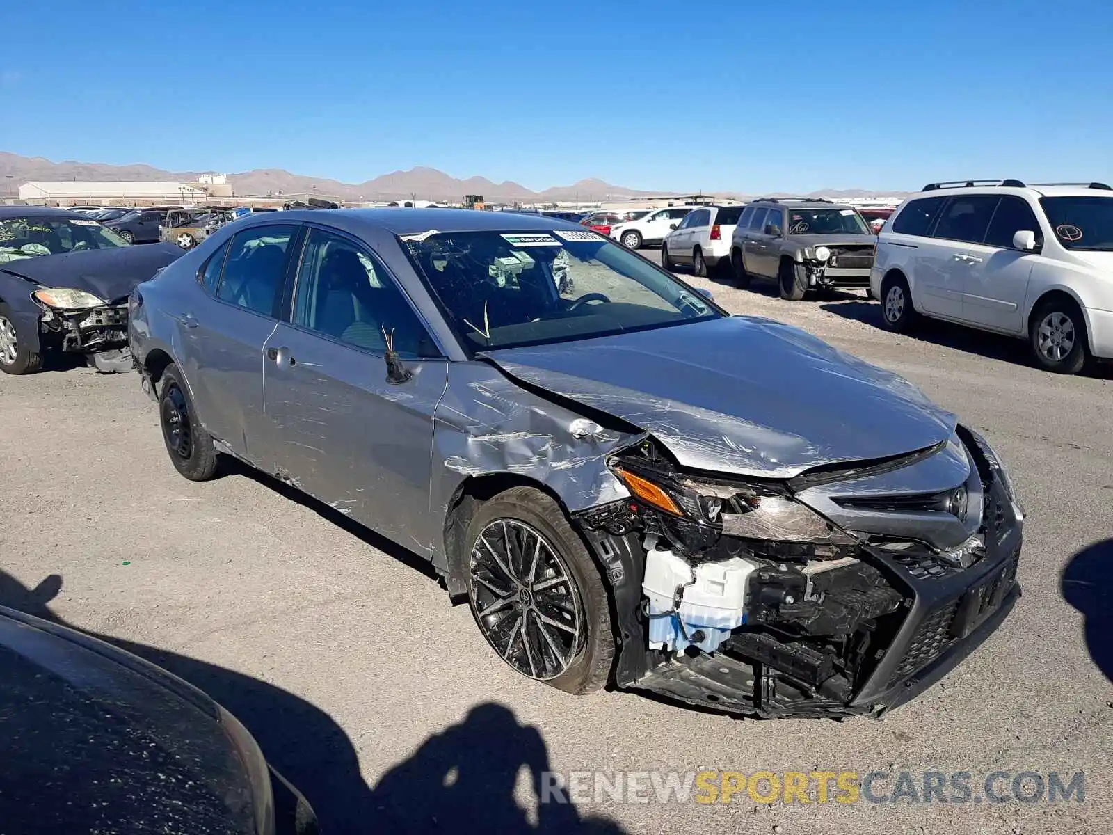 1 Photograph of a damaged car 4T1G11AK2MU406258 TOYOTA CAMRY 2021