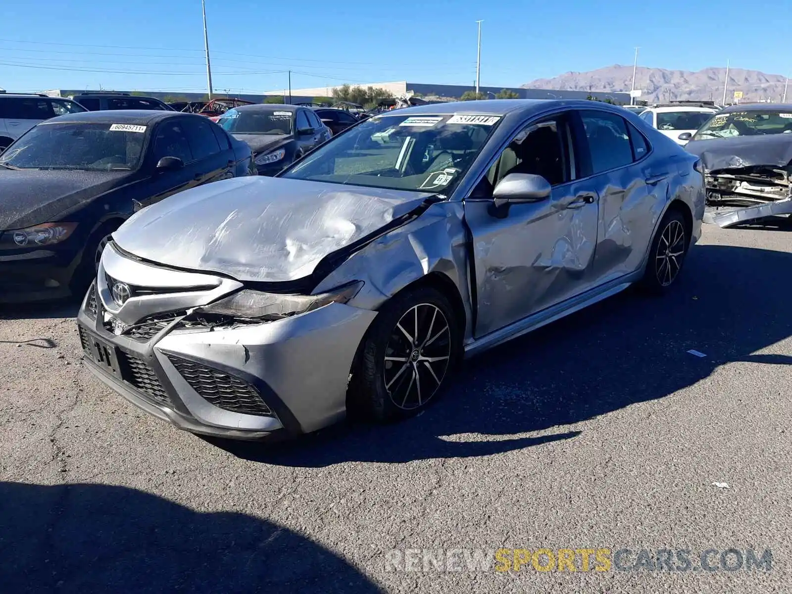 2 Photograph of a damaged car 4T1G11AK2MU406258 TOYOTA CAMRY 2021