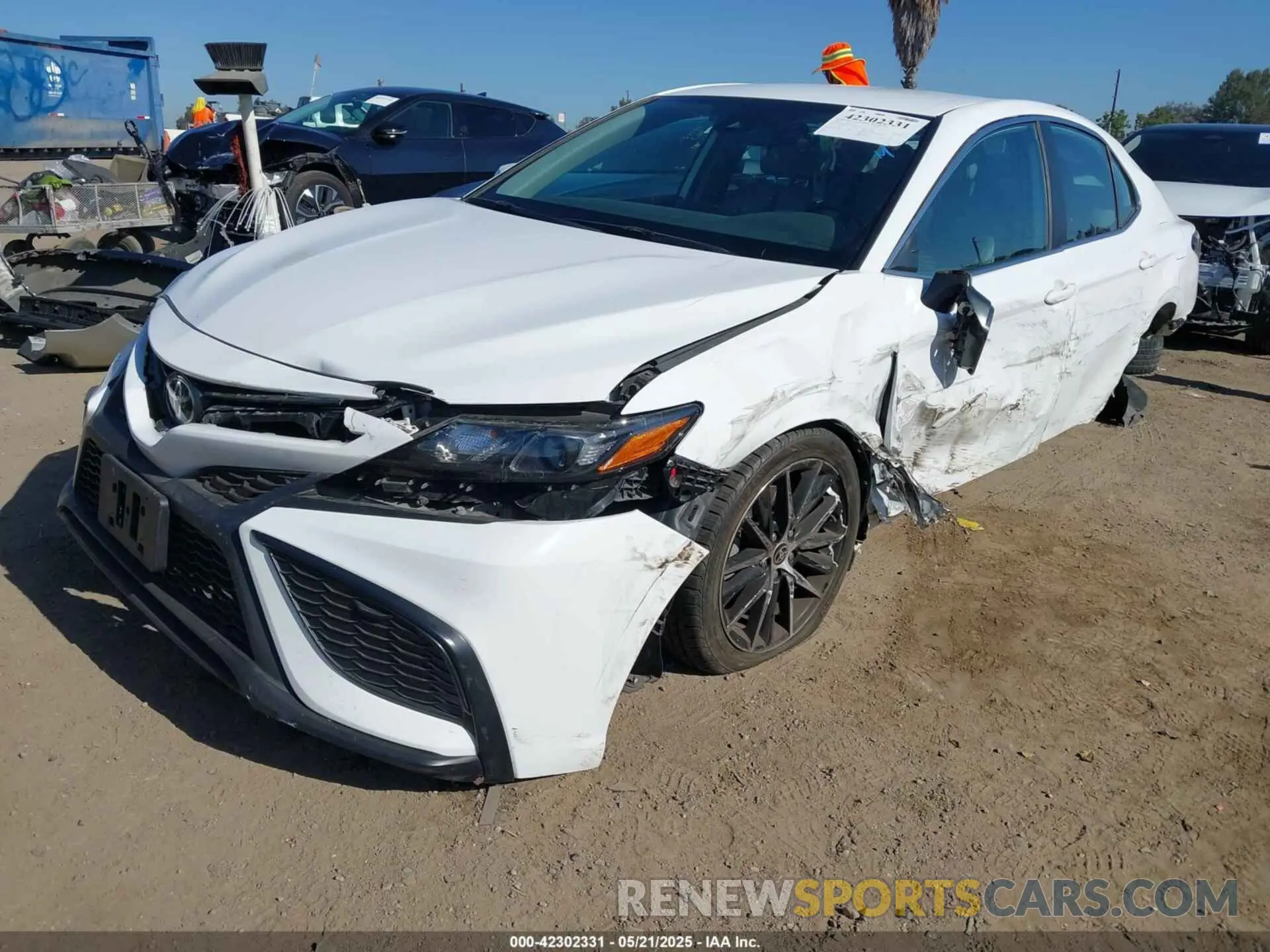 2 Photograph of a damaged car 4T1G11AK2MU545807 TOYOTA CAMRY 2021