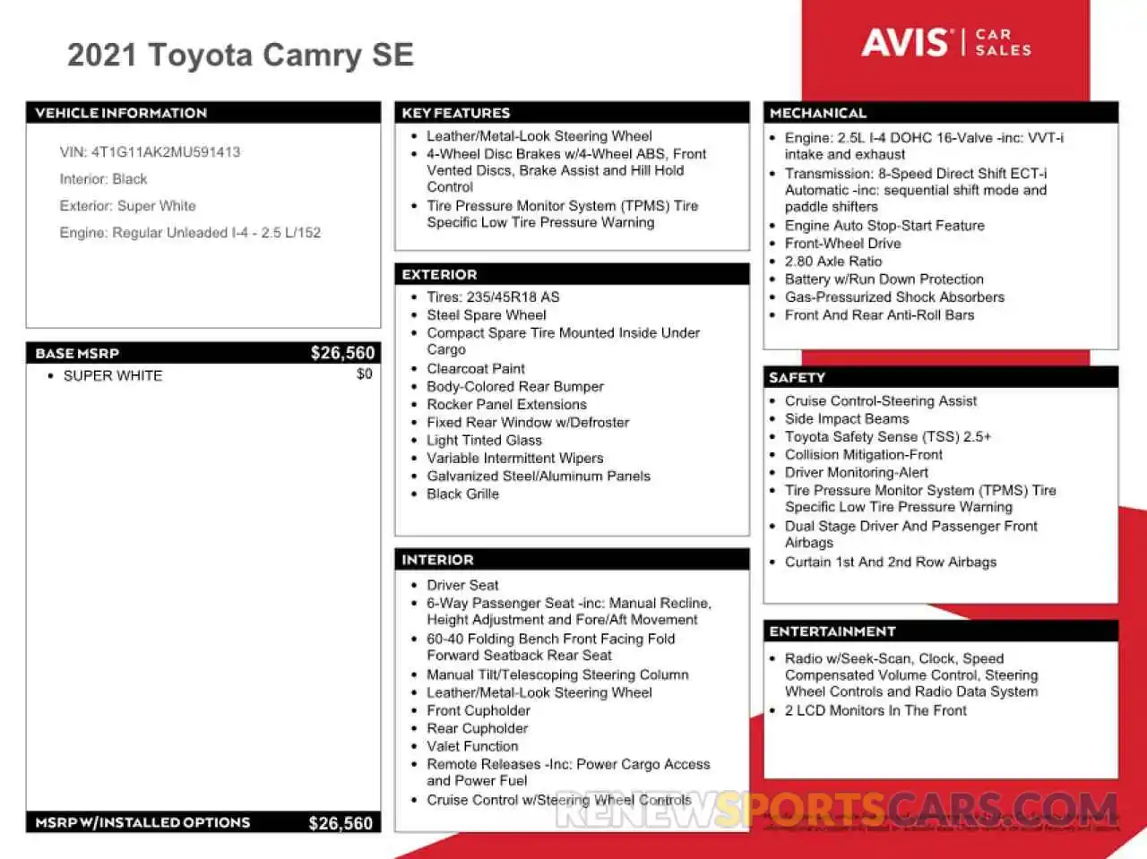 12 Photograph of a damaged car 4T1G11AK2MU591413 TOYOTA CAMRY 2021