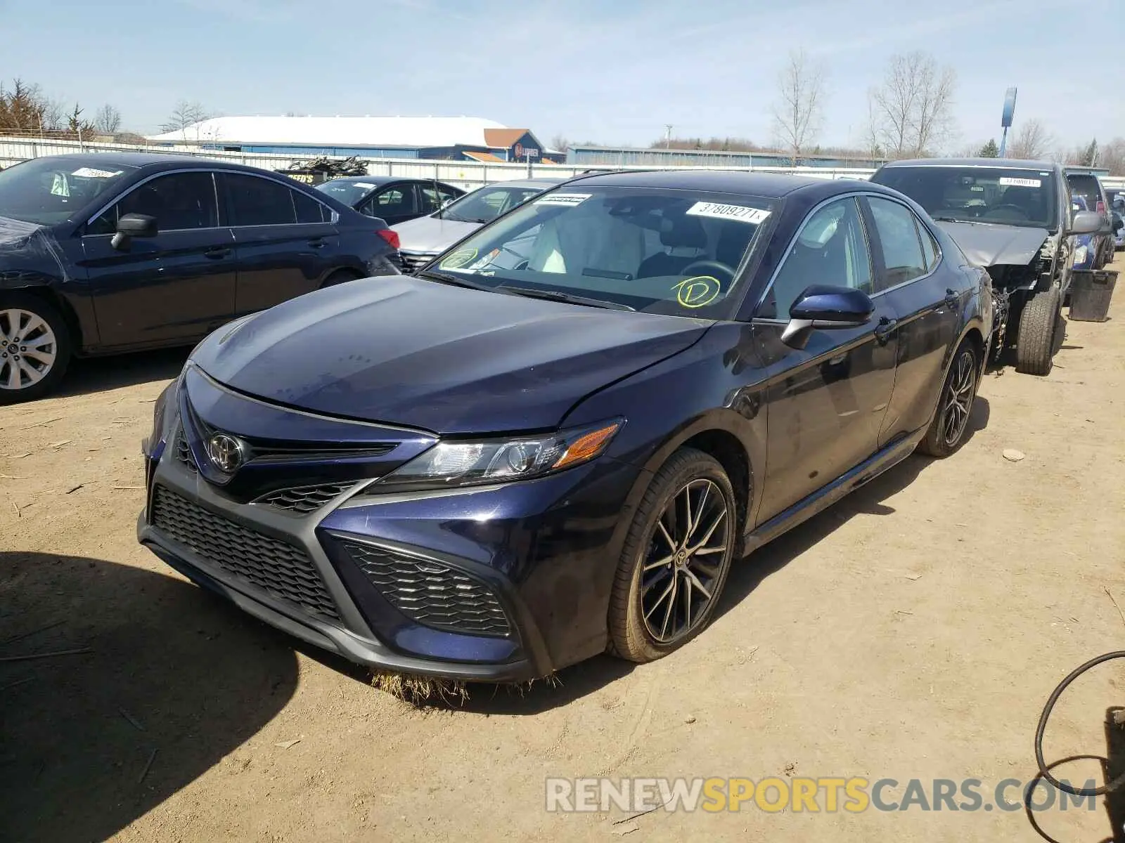2 Photograph of a damaged car 4T1G11AK3MU408925 TOYOTA CAMRY 2021