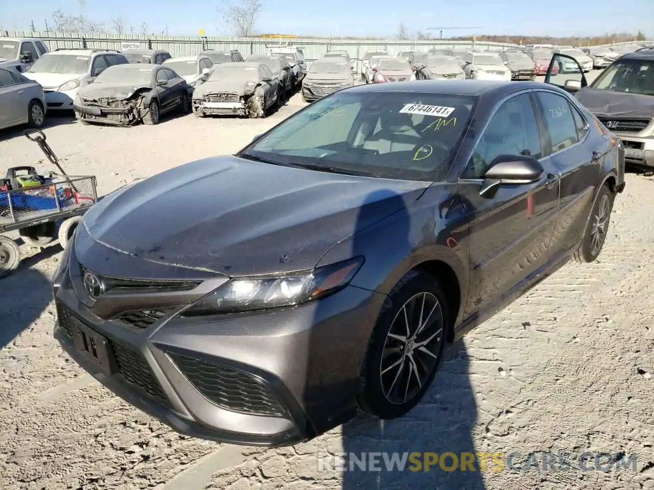 2 Photograph of a damaged car 4T1G11AK3MU447160 TOYOTA CAMRY 2021