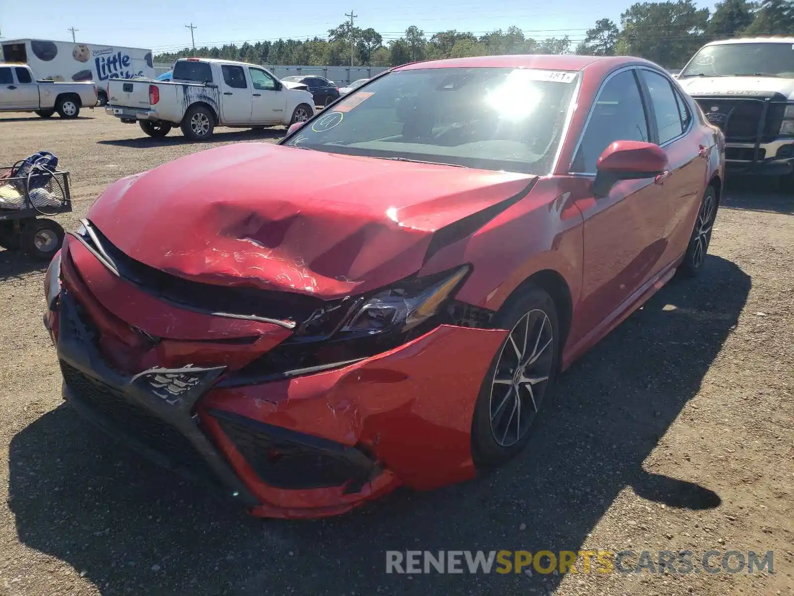 2 Photograph of a damaged car 4T1G11AK3MU448311 TOYOTA CAMRY 2021