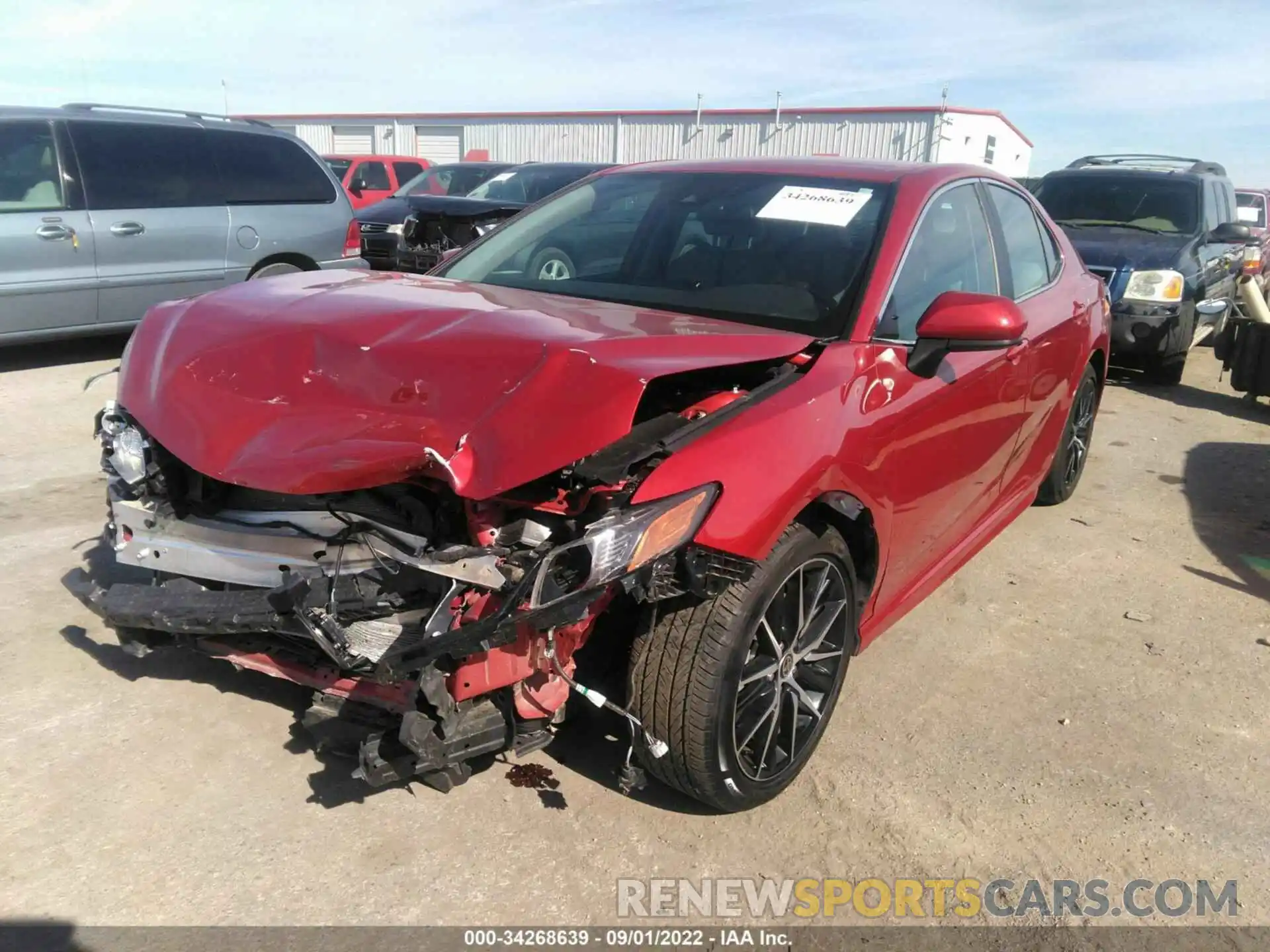 2 Photograph of a damaged car 4T1G11AK3MU450558 TOYOTA CAMRY 2021