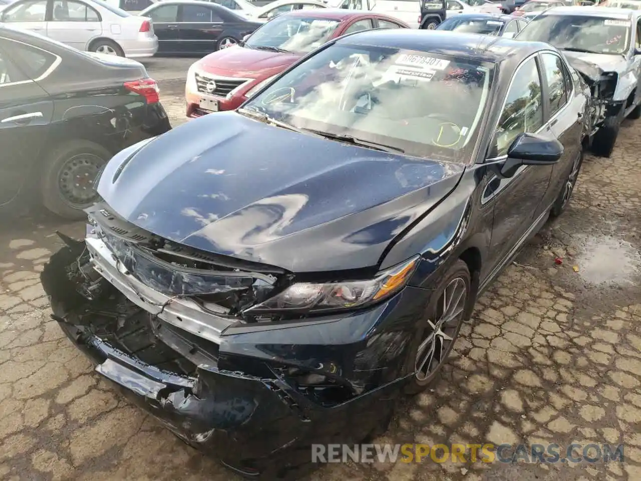 2 Photograph of a damaged car 4T1G11AK3MU456179 TOYOTA CAMRY 2021