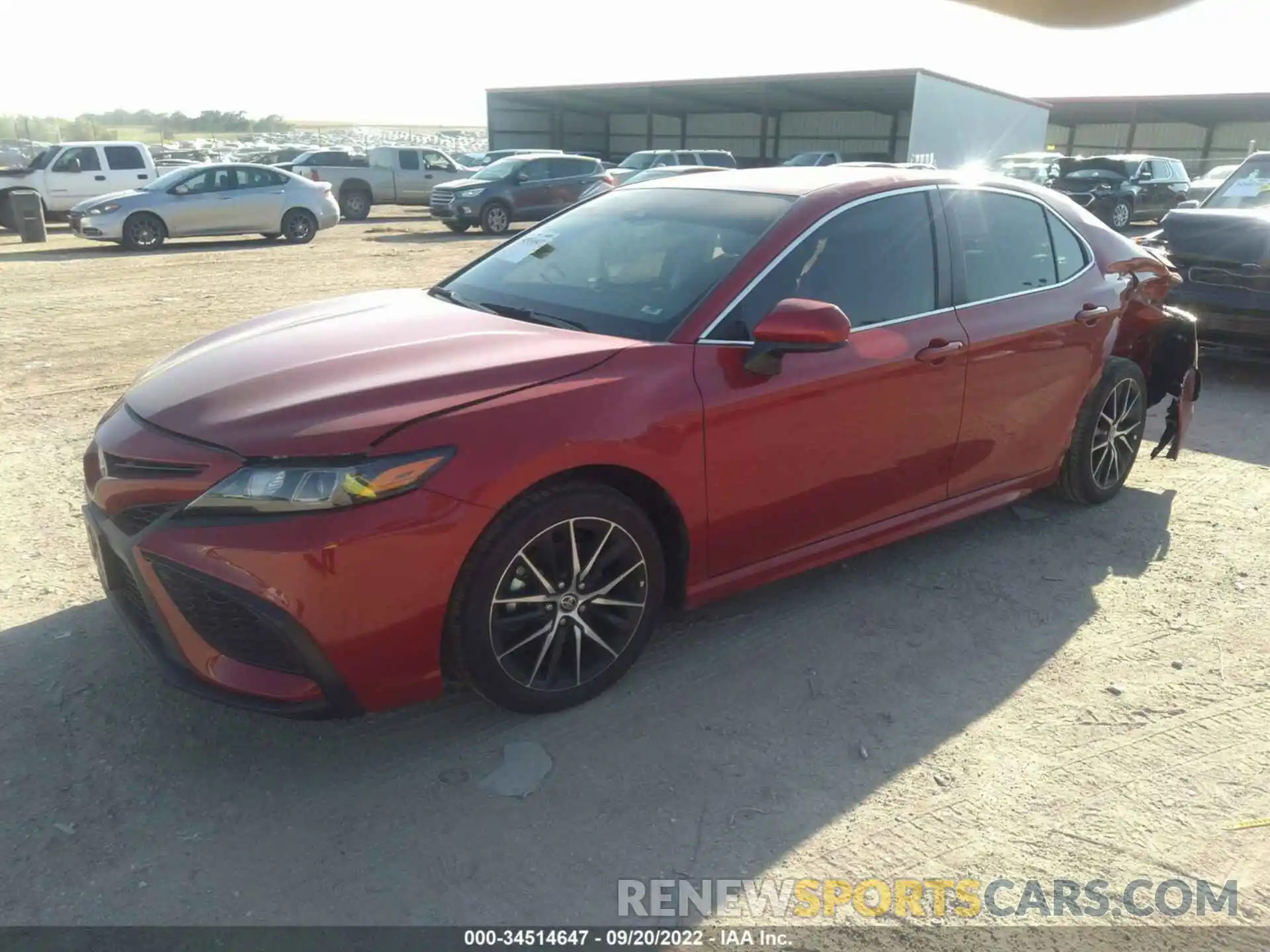 2 Photograph of a damaged car 4T1G11AK3MU474956 TOYOTA CAMRY 2021