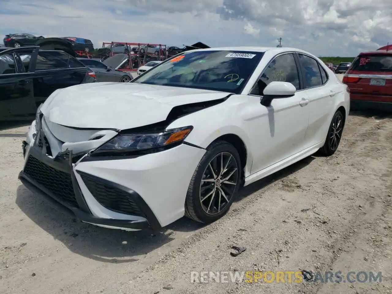 2 Photograph of a damaged car 4T1G11AK3MU491501 TOYOTA CAMRY 2021