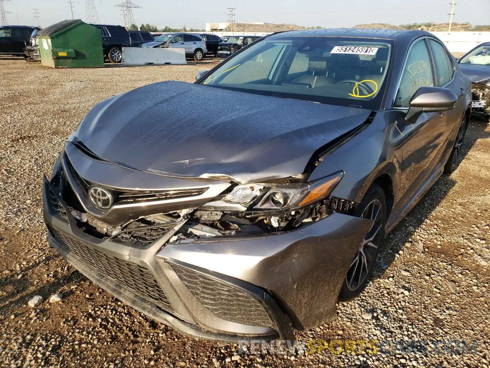 2 Photograph of a damaged car 4T1G11AK3MU516395 TOYOTA CAMRY 2021