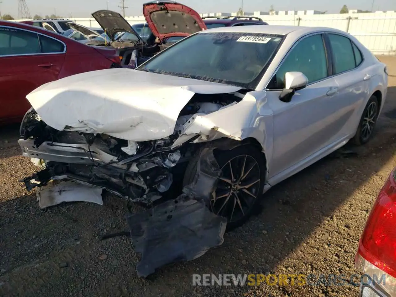 1 Photograph of a damaged car 4T1G11AK3MU521208 TOYOTA CAMRY 2021