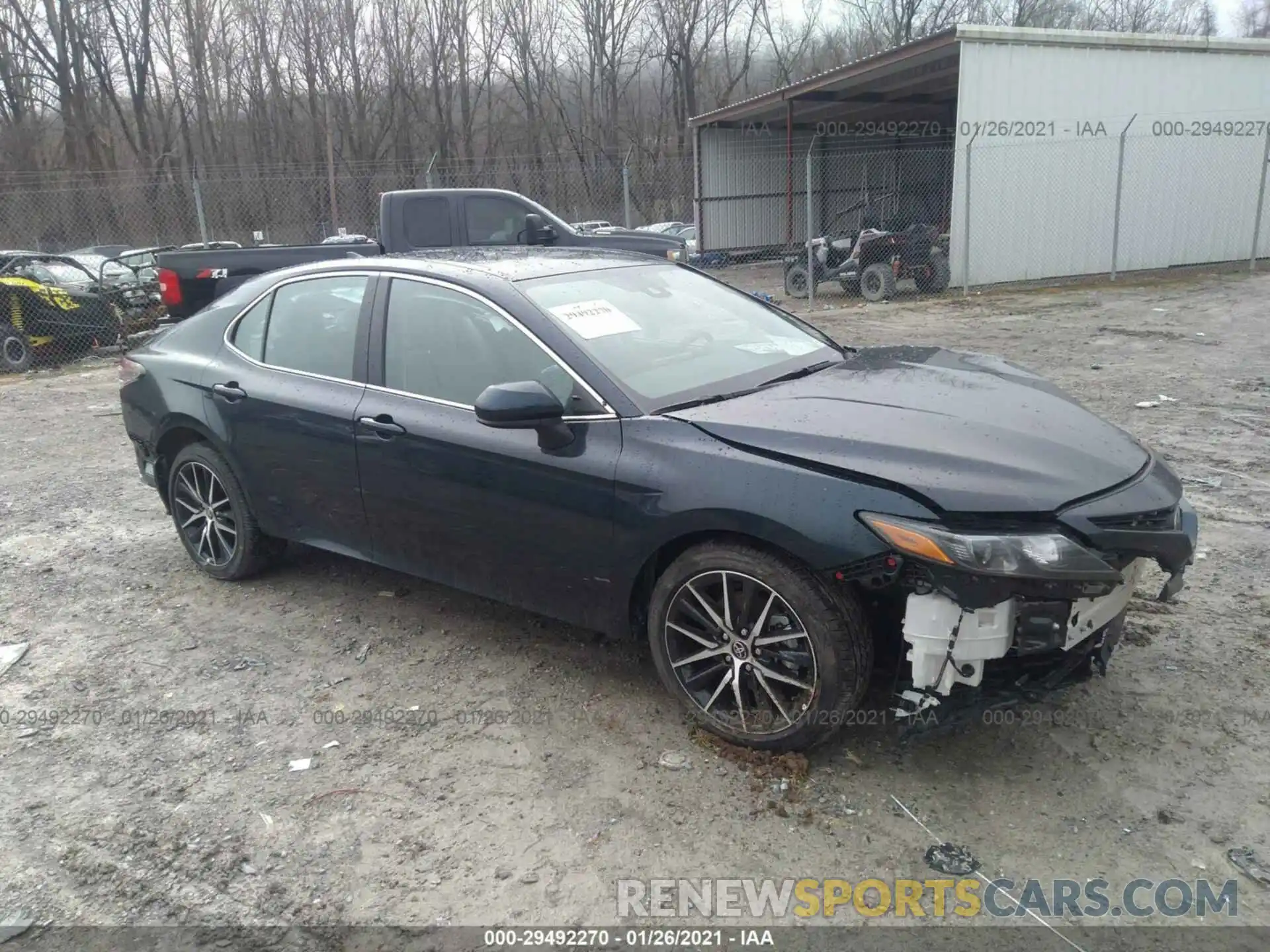 1 Photograph of a damaged car 4T1G11AK3MU527705 TOYOTA CAMRY 2021