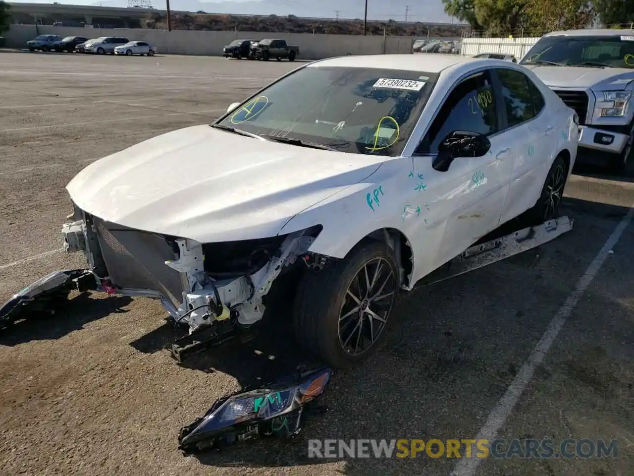 2 Photograph of a damaged car 4T1G11AK3MU535884 TOYOTA CAMRY 2021