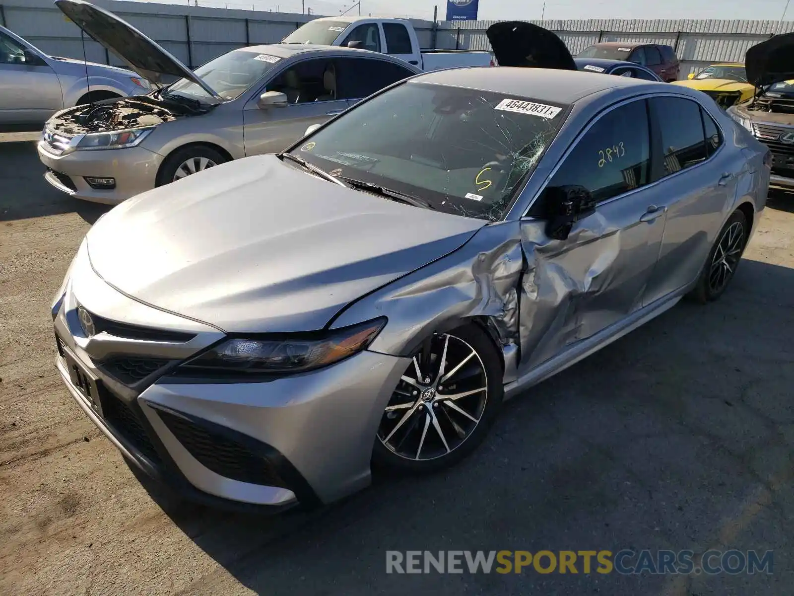 2 Photograph of a damaged car 4T1G11AK3MU541989 TOYOTA CAMRY 2021