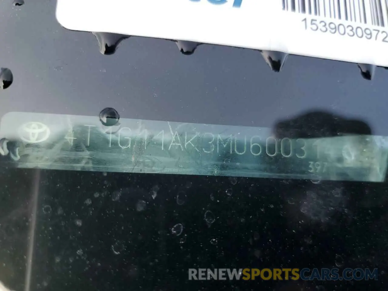 12 Photograph of a damaged car 4T1G11AK3MU600314 TOYOTA CAMRY 2021