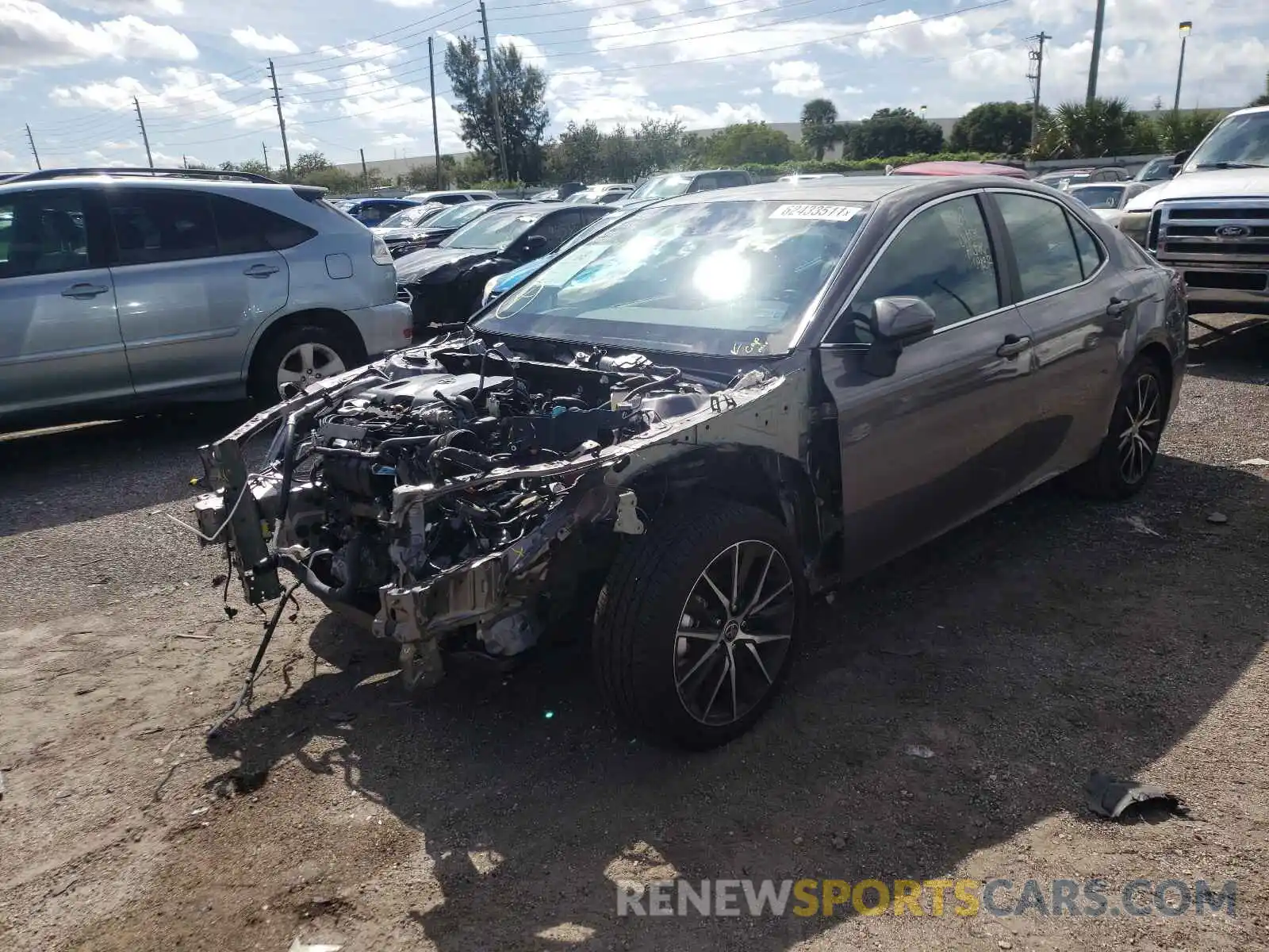 2 Photograph of a damaged car 4T1G11AK4MU458717 TOYOTA CAMRY 2021