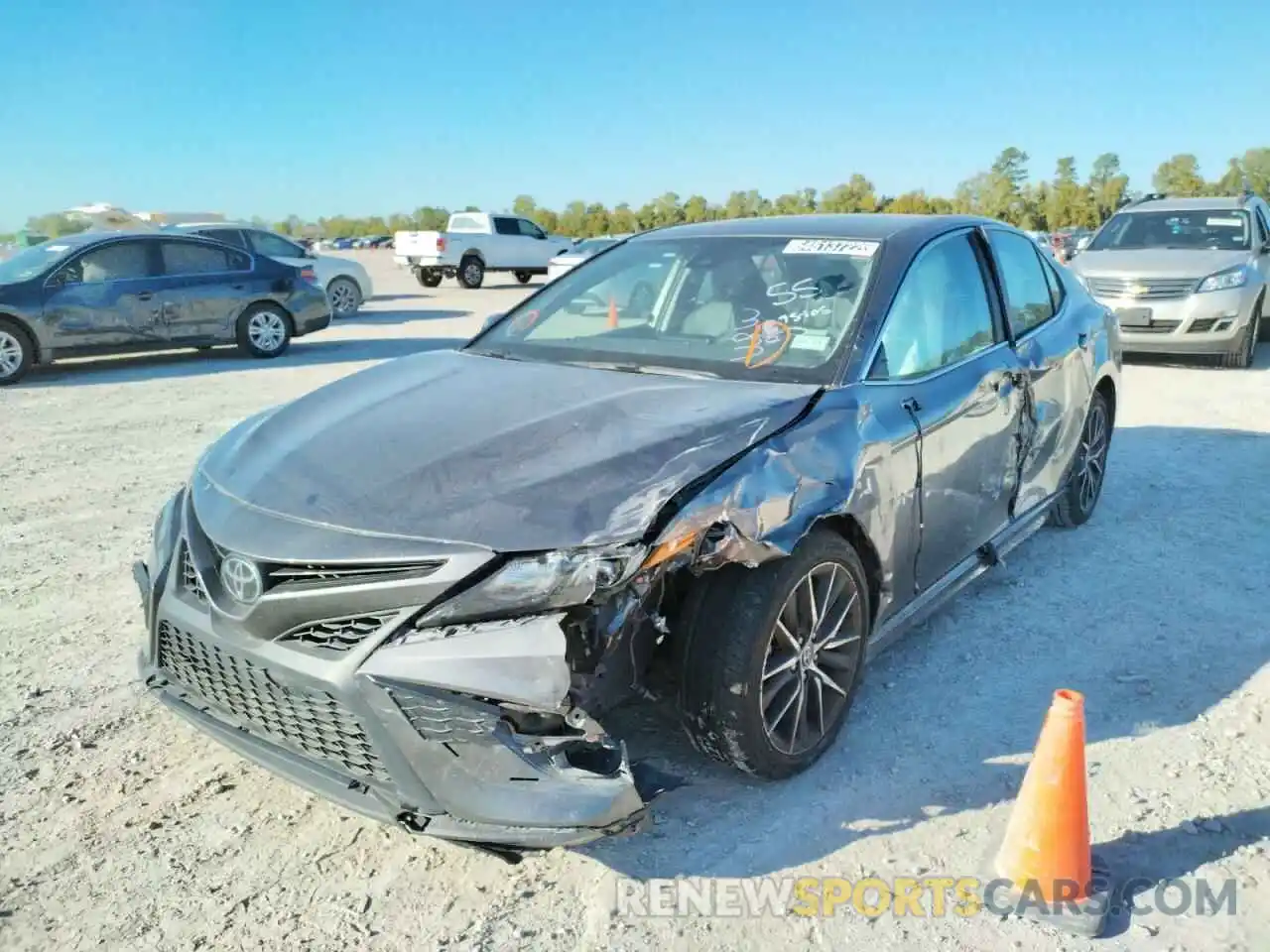 2 Photograph of a damaged car 4T1G11AK5MU455275 TOYOTA CAMRY 2021