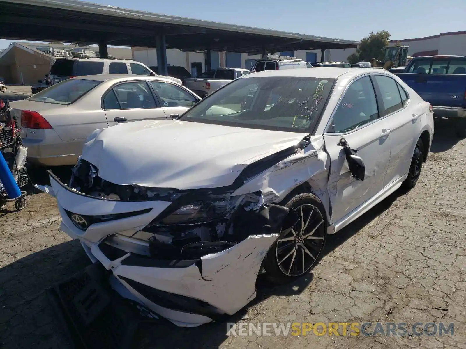 2 Photograph of a damaged car 4T1G11AK5MU470861 TOYOTA CAMRY 2021