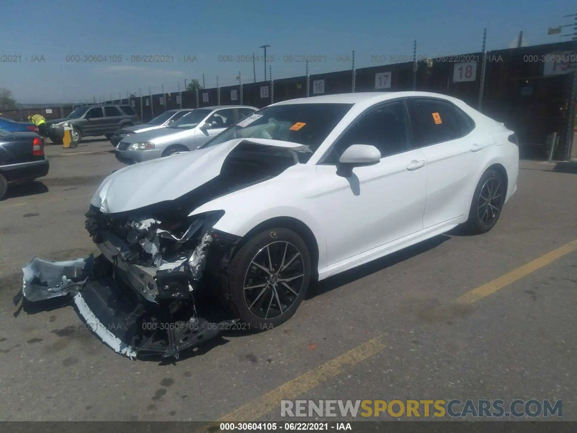 2 Photograph of a damaged car 4T1G11AK5MU539452 TOYOTA CAMRY 2021