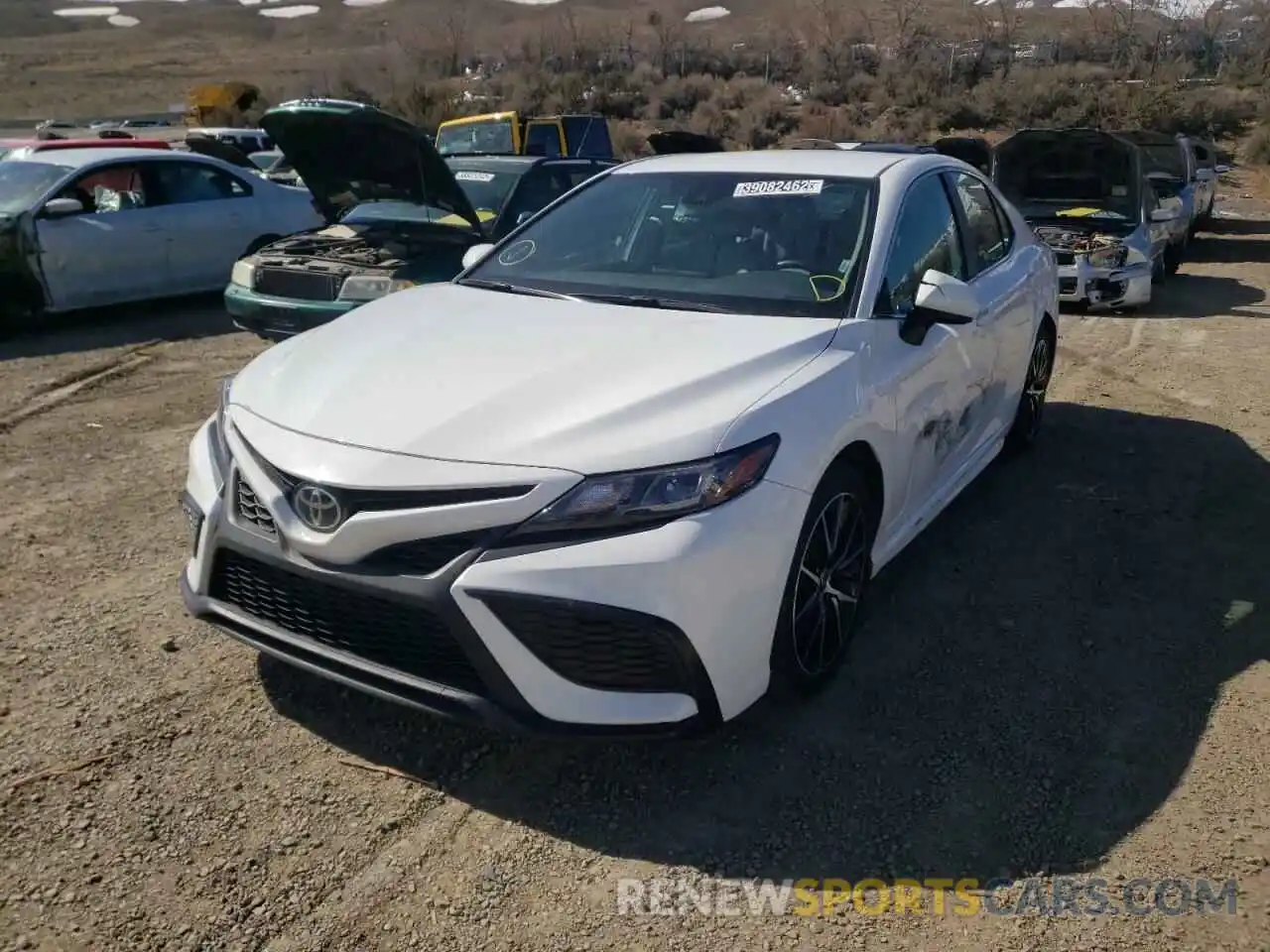 2 Photograph of a damaged car 4T1G11AK6MU424004 TOYOTA CAMRY 2021